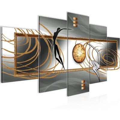 Runa art Tableau Décoration Murale Figurines Art Abstrait 200x100 cm - 5 Panneaux Deco Toile Prêt à Accrocher 302551c Jaune - Publicité Runa art Tableau Décoration Murale Figurines Art Abstrait 200x100 cm - 5 Panneaux Deco Toile Prêt à Accrocher 302551c Jaune - Publicité
