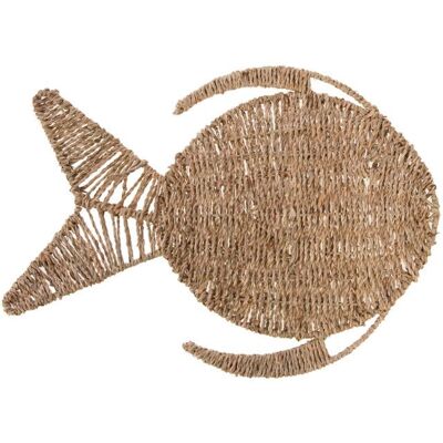 Décoration murale - AMADEUS - Poisson en rotin - Rotin tissé - 35 x 48 cm - Marron Marron - Publicité Décoration murale - AMADEUS - Poisson en rotin - Rotin tissé - 35 x 48 cm - Marron Marron - Publicité