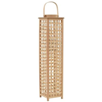 vidaXL Bougeoir suspendu Bambou Naturel Beige - Publicité vidaXL Bougeoir suspendu Bambou Naturel Beige - Publicité