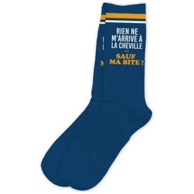STC PAIRE CHAUSSETTES COTON RIEN NE MARRIVE HOMME Noir Noir - Publicité STC PAIRE CHAUSSETTES COTON RIEN NE MARRIVE HOMME Noir Noir - Publicité