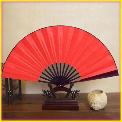 keenso Ventilateur tenu dans la main (Rouge)Pliant à Main En Bambou Soie Éventail Calligraphie Éventails De Style linge carte Rouge Rouge - Publicité keenso Ventilateur tenu dans la main (Rouge)Pliant à Main En Bambou Soie Éventail Calligraphie Éventails De Style linge carte Rouge Rouge - Publicité