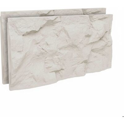 FRANKYSTAR Rushmore - Lot de 2 panneaux muraux décoratifs 3D 120x60x9 cm effet pierre en PU Cachemire Beige - Publicité FRANKYSTAR Rushmore - Lot de 2 panneaux muraux décoratifs 3D 120x60x9 cm effet pierre en PU Cachemire Beige - Publicité