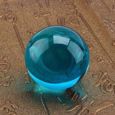 OKUMGGYJ Boule de cristal - Naturel - 40 mm - Verre borosilicaté - Bleu roi - Objet décoratif Bleu - Publicité OKUMGGYJ Boule de cristal - Naturel - 40 mm - Verre borosilicaté - Bleu roi - Objet décoratif Bleu - Publicité