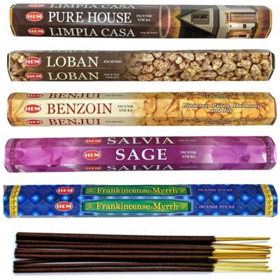 HEM AGARBATTI Assortiment dencens Bouquet Purification 5 parfums / 100 bâtons HEM - Publicité HEM AGARBATTI Assortiment dencens Bouquet Purification 5 parfums / 100 bâtons HEM - Publicité