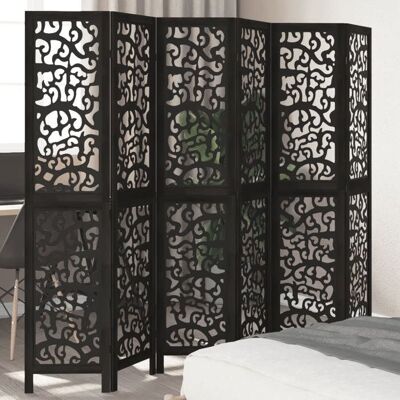 VIDAXL BONNIE®Paravent Interieur Pliable Cloison de Séparation Paravent 6 panneaux noir bois de paulownia massif &FR316336 Noir - Publicité VIDAXL BONNIE®Paravent Interieur Pliable Cloison de Séparation Paravent 6 panneaux noir bois de paulownia massif &FR316336 Noir - Publicité