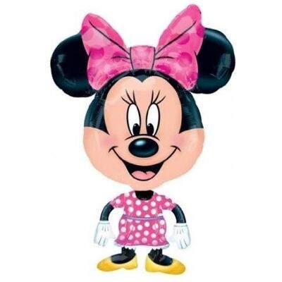 Ballon hélium - Minnie Mouse - 78cm - Aluminium - Décoration de fête - Enfant Rose - Publicité Ballon hélium - Minnie Mouse - 78cm - Aluminium - Décoration de fête - Enfant Rose - Publicité