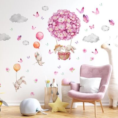Stickers MurauxSticker Muraux Animaux de Chambre FilleBallon Stickers Mural pour Chambre de Denfant Bébé Salon Décoration Blanc - Publicité Stickers MurauxSticker Muraux Animaux de Chambre FilleBallon Stickers Mural pour Chambre de Denfant Bébé Salon Décoration Blanc - Publicité