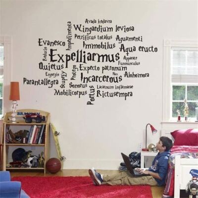 AUTREMENT Sticker mural pépinière sticker mural salon Harry Potter film personnalité sort Anime film fan - décoration de la comme montré - Publicité AUTREMENT Sticker mural pépinière sticker mural salon Harry Potter film personnalité sort Anime film fan - décoration de la comme montré - Publicité