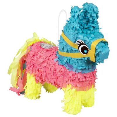 Piñata - BOLAND - Âne multicolore - 20 x 18 cm - Franges pastel - Intérieur - Publicité Piñata - BOLAND - Âne multicolore - 20 x 18 cm - Franges pastel - Intérieur - Publicité