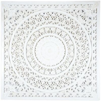 Home Deco Factory Décoration Murale MDF Blanc 80 x 80 - Décoration Murale - Publicité Home Deco Factory Décoration Murale MDF Blanc 80 x 80 - Décoration Murale - Publicité