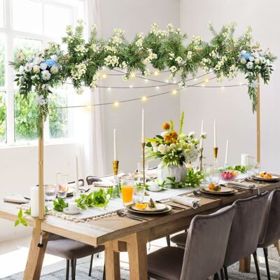 TTLIFE Arche de Table Réglable Or Métal - Tige Décorative Pinces 120-260CM - avec Pinces Pour Noël/Mariage/Anniversaire Fêtes - Publicité TTLIFE Arche de Table Réglable Or Métal - Tige Décorative Pinces 120-260CM - avec Pinces Pour Noël/Mariage/Anniversaire Fêtes - Publicité