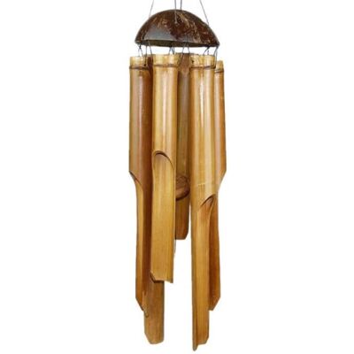 YNKKVRE Carillon à vent - Bambou - Décoration Feng Shui - Son apaisant - Idéal pour jardin et balcon - 85 cm Marron - Publicité YNKKVRE Carillon à vent - Bambou - Décoration Feng Shui - Son apaisant - Idéal pour jardin et balcon - 85 cm Marron - Publicité
