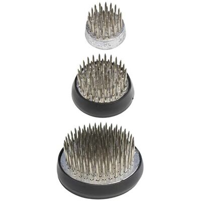 SODIAL Grenouilles Florales en Acier Inoxydable Kenzan Vase Rond en Métal pour Fleurs et Grenouilles Support à Épingles Arrangements - Publicité SODIAL Grenouilles Florales en Acier Inoxydable Kenzan Vase Rond en Métal pour Fleurs et Grenouilles Support à Épingles Arrangements - Publicité