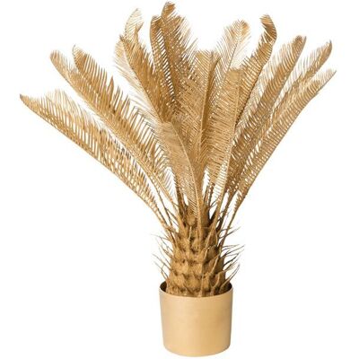 BELIANI Plante artificielle ARECA PALM TREE 70 cm Doré Beige - Publicité BELIANI Plante artificielle ARECA PALM TREE 70 cm Doré Beige - Publicité