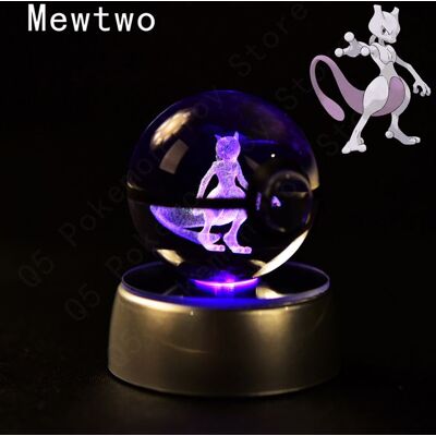 YUHANG Socle veilleuse 3D boule de cristal Mewtwo ornement en verre cristal Poké Ball cadeau danniversaire~0040 - Publicité YUHANG Socle veilleuse 3D boule de cristal Mewtwo ornement en verre cristal Poké Ball cadeau danniversaire~0040 - Publicité