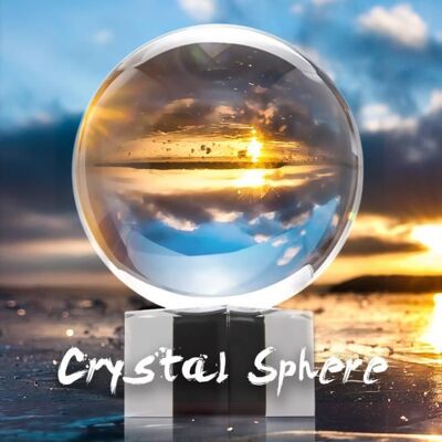 NEUFU Sphère de Cristal Boulle Transparant Cristal de Verre K9 avec Base Démontable 80MM - Publicité NEUFU Sphère de Cristal Boulle Transparant Cristal de Verre K9 avec Base Démontable 80MM - Publicité