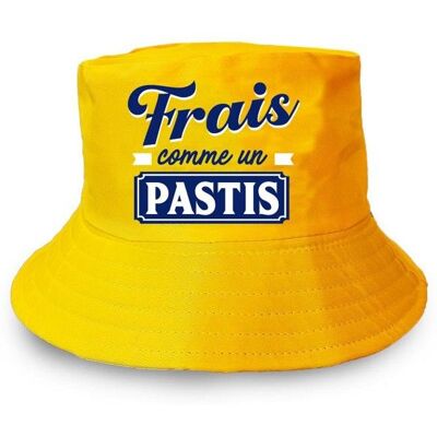 STC BOB COTON FRAIS COMME UN PASTIS Jaune Jaune - Publicité STC BOB COTON FRAIS COMME UN PASTIS Jaune Jaune - Publicité