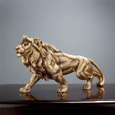 Statue de lion en résine de 368 cm - Statue de collection - Sculpture de lion pour la maison le salon le porche le bureau - Publicité Statue de lion en résine de 368 cm - Statue de collection - Sculpture de lion pour la maison le salon le porche le bureau - Publicité