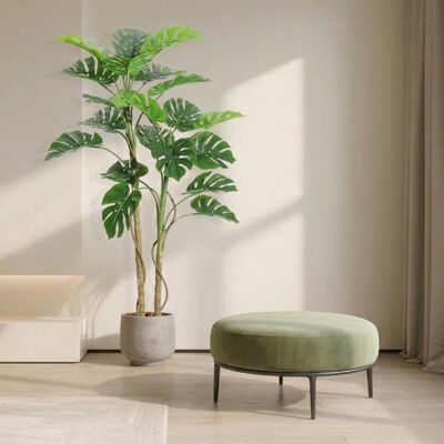 Plante artificielle Monstera - LUNSY - 150 cm - Feuilles en polyester - Tiges métalliques flexibles - Pot lesté inclus - Publicité Plante artificielle Monstera - LUNSY - 150 cm - Feuilles en polyester - Tiges métalliques flexibles - Pot lesté inclus - Publicité