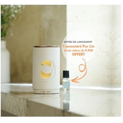 Diffuseur brume de parfum - ESTEBAN - Edition Origine - Or - Lumière - Pour adulte Blanc - Publicité Diffuseur brume de parfum - ESTEBAN - Edition Origine - Or - Lumière - Pour adulte Blanc - Publicité
