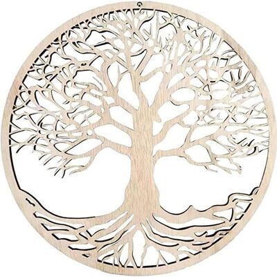 ORGANGONFAND Décoration Murale Arbre De Vie en Bois Arbre De Vie Art Mural - Cadeau De Pendaison De Crémaillère Décoration De La Maison Beige - Publicité ORGANGONFAND Décoration Murale Arbre De Vie en Bois Arbre De Vie Art Mural - Cadeau De Pendaison De Crémaillère Décoration De La Maison Beige - Publicité