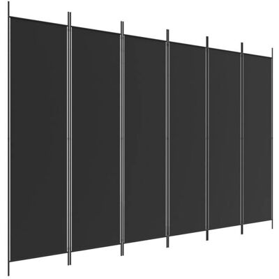 VIDAXL Haut de gamme - Cloison de séparation 6 panneaux Noir 300x200 cm Tissu EU03_1673866 Noir - Publicité VIDAXL Haut de gamme - Cloison de séparation 6 panneaux Noir 300x200 cm Tissu EU03_1673866 Noir - Publicité