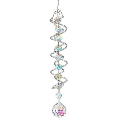 AUCUNEARY Attrape-soleil cristal - 1 pièce 45cm carrelage éolien reflets lumière pour fenêtre maison jardin mariage - Type Étiquette - Publicité AUCUNEARY Attrape-soleil cristal - 1 pièce 45cm carrelage éolien reflets lumière pour fenêtre maison jardin mariage - Type Étiquette - Publicité