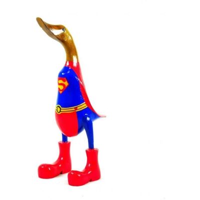 COCO PAPAYA Grand canard super-héros en bois 35cm Superman Bois Brut Jaune - Publicité COCO PAPAYA Grand canard super-héros en bois 35cm Superman Bois Brut Jaune - Publicité