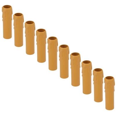TBEST Couvre-bougies manchons - Vintage - 10pcs - Simili Cire - Plastique - E14 - Publicité TBEST Couvre-bougies manchons - Vintage - 10pcs - Simili Cire - Plastique - E14 - Publicité