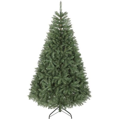 Sapin de Noël artificiel - HOMCOM - 1687 pointes de branche articulée support en métal - plastique ignifuge - 180H cm - vert Vert - Publicité Sapin de Noël artificiel - HOMCOM - 1687 pointes de branche articulée support en métal - plastique ignifuge - 180H cm - vert Vert - Publicité