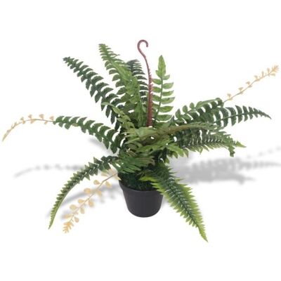 vidaXL Plante artificielle avec pot Fougère 50 cm Vert Vert - Publicité vidaXL Plante artificielle avec pot Fougère 50 cm Vert Vert - Publicité