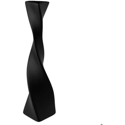 ZEAICOS Vase de sol haut Vases en céramique décor à la maison moderne Vase à fleurs pour étagère décor à la maison torsadé grand Label Noir - Publicité ZEAICOS Vase de sol haut Vases en céramique décor à la maison moderne Vase à fleurs pour étagère décor à la maison torsadé grand Label Noir - Publicité