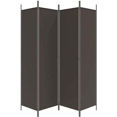 VIDAXL Paravent Pliable Brun - LEMON® Cloison de séparation - Décoration Salon - 4 panneaux Marron 200x200cm Tissu 278 - Soldes Marron - Publicité VIDAXL Paravent Pliable Brun - LEMON® Cloison de séparation - Décoration Salon - 4 panneaux Marron 200x200cm Tissu 278 - Soldes Marron - Publicité