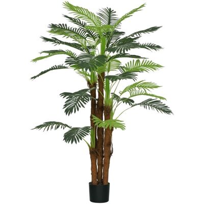 HOMCOM Palmier Artificiel Outsunny H.1 6 m Arbre Artificiel Tronc Branches Lichen Feuilles Grand réalisme Pot Inclus Vert - Publicité HOMCOM Palmier Artificiel Outsunny H.1 6 m Arbre Artificiel Tronc Branches Lichen Feuilles Grand réalisme Pot Inclus Vert - Publicité