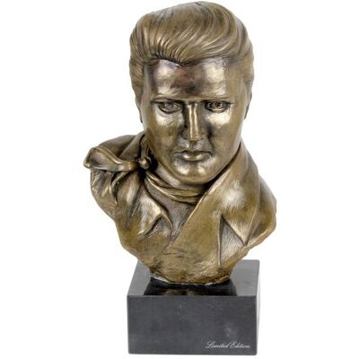 Elvis Presley - Marble bust - Decor statue - Publicité Elvis Presley - Marble bust - Decor statue - Publicité