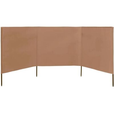 VIDAXL Black Month Paravent 3 panneaux - SOLOMON - contre-vent - Tissu 400 x 160 cm Taupe LL2855 Marron - Publicité VIDAXL Black Month Paravent 3 panneaux - SOLOMON - contre-vent - Tissu 400 x 160 cm Taupe LL2855 Marron - Publicité