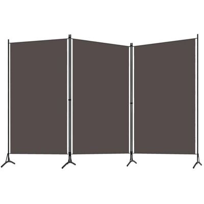 VIDAXL Cloison de séparation - CLOUD - pliable - 3 panneaux - Anthracite 260x180 cm LL82079 Gris - Publicité VIDAXL Cloison de séparation - CLOUD - pliable - 3 panneaux - Anthracite 260x180 cm LL82079 Gris - Publicité