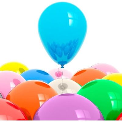 STC Lot 100 ballons multicolores Bleu - Publicité STC Lot 100 ballons multicolores Bleu - Publicité