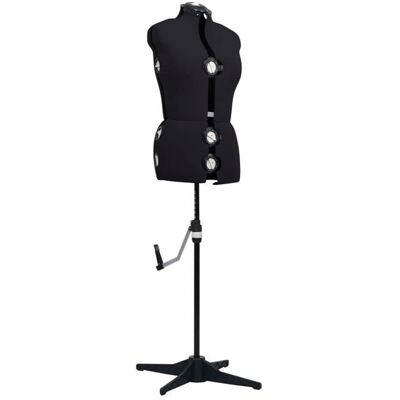 VIDAXL Mannequin présentation-Mannequin de robe ajustable pour femme Noir M Taille 40-46 NEUF - BM 7804105 Noir - Publicité VIDAXL Mannequin présentation-Mannequin de robe ajustable pour femme Noir M Taille 40-46 NEUF - BM 7804105 Noir - Publicité