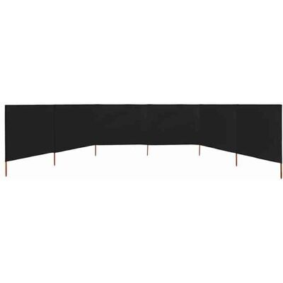 VIDAXL Black Month Paravent 6 panneaux - SOLOMON - contre-vent - Tissu 800 x 80 cm Noir LL2872 Noir - Publicité VIDAXL Black Month Paravent 6 panneaux - SOLOMON - contre-vent - Tissu 800 x 80 cm Noir LL2872 Noir - Publicité