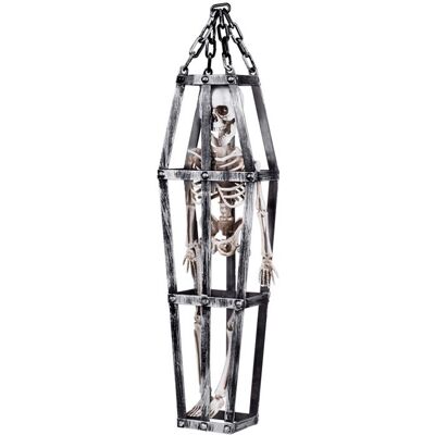 Boland Décoration à suspendre squelette en cage 50 cm - Gris Gris - Publicité Boland Décoration à suspendre squelette en cage 50 cm - Gris Gris - Publicité