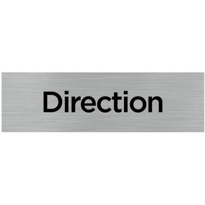 SIGNALETIQUE.BIZ FRANCE Pictogramme DIRECTION Q0087Plaque aluminium brossé Plaque Aluminium Brossé Gris - Publicité SIGNALETIQUE.BIZ FRANCE Pictogramme DIRECTION Q0087Plaque aluminium brossé Plaque Aluminium Brossé Gris - Publicité