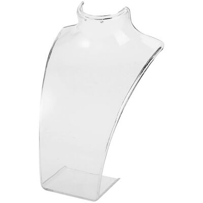 Buste de mannequin - OKUMGGYJ - Support de bijoux - Acrylique - Design contemporain - Durable Blanc - Publicité Buste de mannequin - OKUMGGYJ - Support de bijoux - Acrylique - Design contemporain - Durable Blanc - Publicité