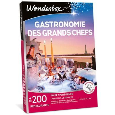 Coffret Cadeau - WONDERBOX - Gastronomie des grands Chefs - Un repas de chef pour 2 personnes - Publicité Coffret Cadeau - WONDERBOX - Gastronomie des grands Chefs - Un repas de chef pour 2 personnes - Publicité
