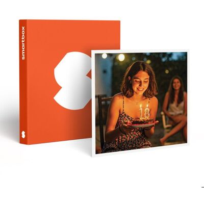 Coffret Cadeau SMARTBOX - Joyeux anniversaire ! 18 ans - 1 séjour ou 1 activité pour 1 ou 2 personnes - Publicité Coffret Cadeau SMARTBOX - Joyeux anniversaire ! 18 ans - 1 séjour ou 1 activité pour 1 ou 2 personnes - Publicité