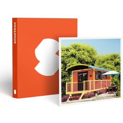 Coffret Cadeau SMARTBOX - Week-end insolite en roulotte - 1 nuit insolite avec petit-déjeuner pour 2 personnes - Publicité Coffret Cadeau SMARTBOX - Week-end insolite en roulotte - 1 nuit insolite avec petit-déjeuner pour 2 personnes - Publicité