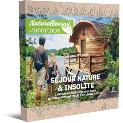 Coffret Cadeau SMARTBOX - Séjour nature & insolite - 1 nuit avec petit-déjeuner pour 2 personnes - Publicité Coffret Cadeau SMARTBOX - Séjour nature & insolite - 1 nuit avec petit-déjeuner pour 2 personnes - Publicité