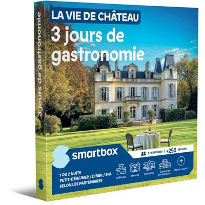 Coffret Cadeau SMARTBOX - La vie de château 3 jours de gastronomie - 1 ou 2 nuits nuits avec petit-déjeuner / dîner / spa selon les - Publicité Coffret Cadeau SMARTBOX - La vie de château 3 jours de gastronomie - 1 ou 2 nuits nuits avec petit-déjeuner / dîner / spa selon les - Publicité