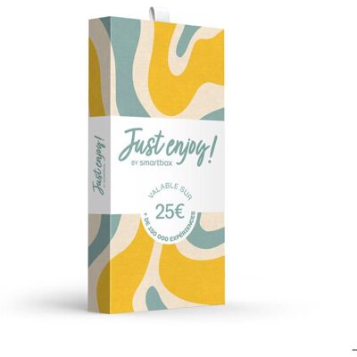 Coffret Cadeau SMARTBOX - Carte cadeau Just enjoy ! Évasion - 25 € - 25 euros en Bon cadeau pour accéder à tout l’univers des - Publicité Coffret Cadeau SMARTBOX - Carte cadeau Just enjoy ! Évasion - 25 € - 25 euros en Bon cadeau pour accéder à tout l’univers des - Publicité