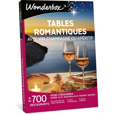 Wonderbox - Coffret cadeau - Tables romantiques - 700 restaurants - Publicité Wonderbox - Coffret cadeau - Tables romantiques - 700 restaurants - Publicité